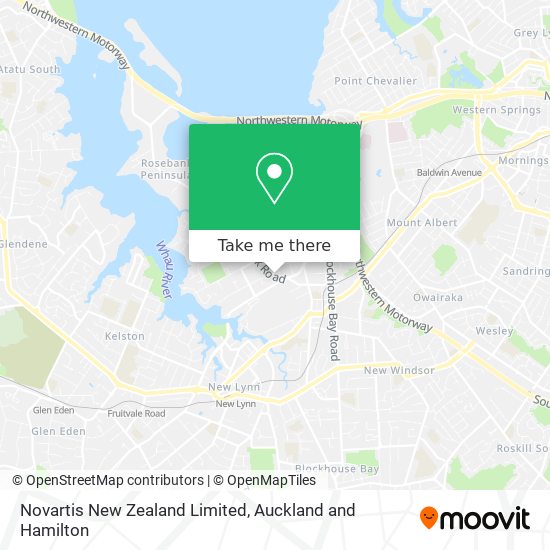 Novartis New Zealand Limited map