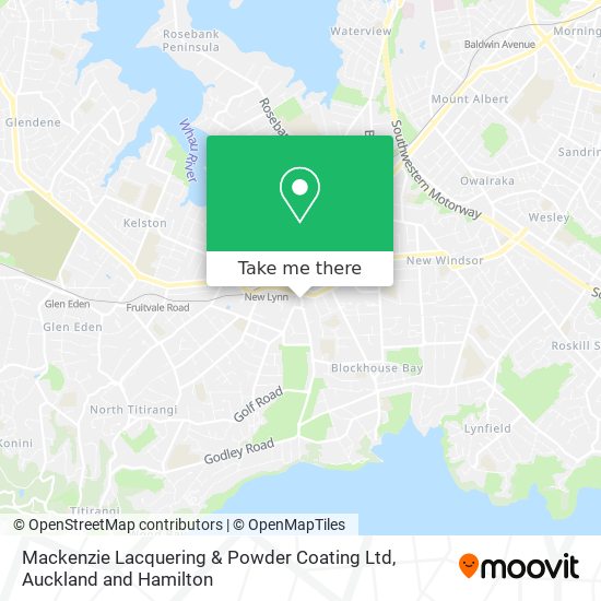 Mackenzie Lacquering & Powder Coating Ltd map