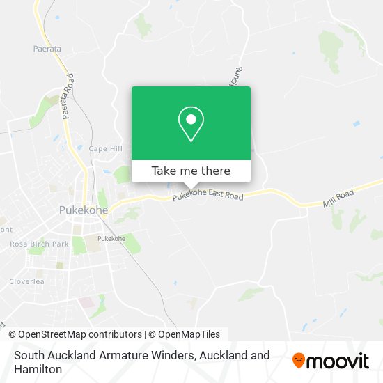South Auckland Armature Winders map