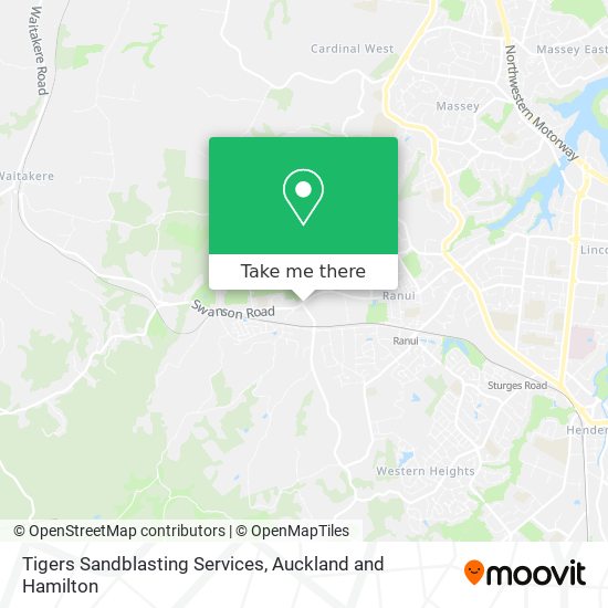 Tigers Sandblasting Services map