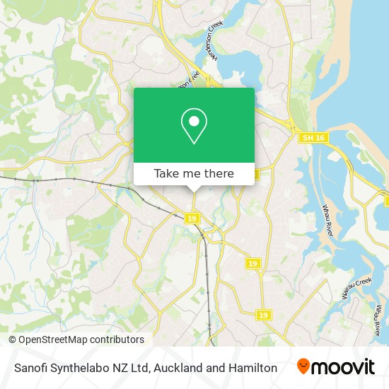 Sanofi Synthelabo NZ Ltd map