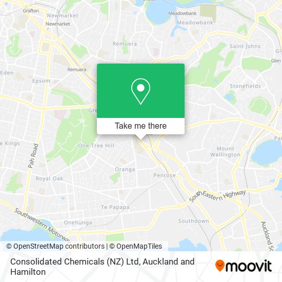 Consolidated Chemicals (NZ) Ltd map