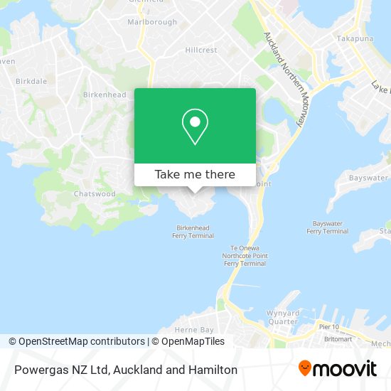 Powergas NZ Ltd map