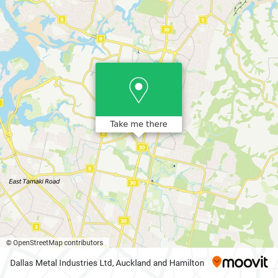 Dallas Metal Industries Ltd map
