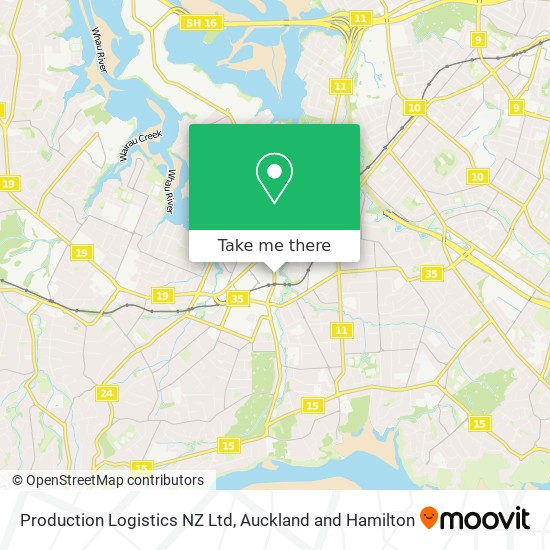 Production Logistics NZ Ltd map