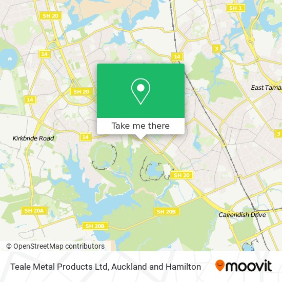 Teale Metal Products Ltd map