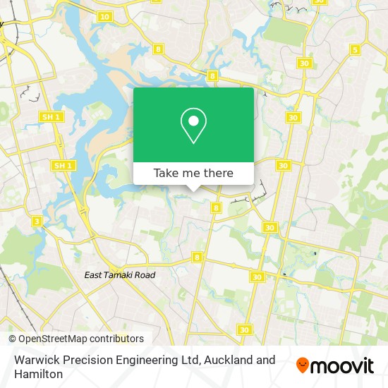 Warwick Precision Engineering Ltd map