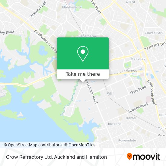 Crow Refractory Ltd map