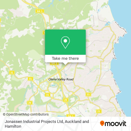 Jonassen Industrial Projects Ltd map