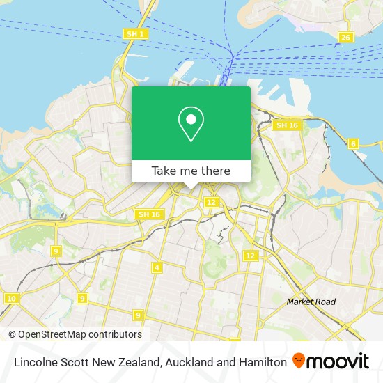 Lincolne Scott New Zealand map