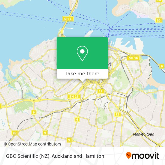 GBC Scientific (NZ) map