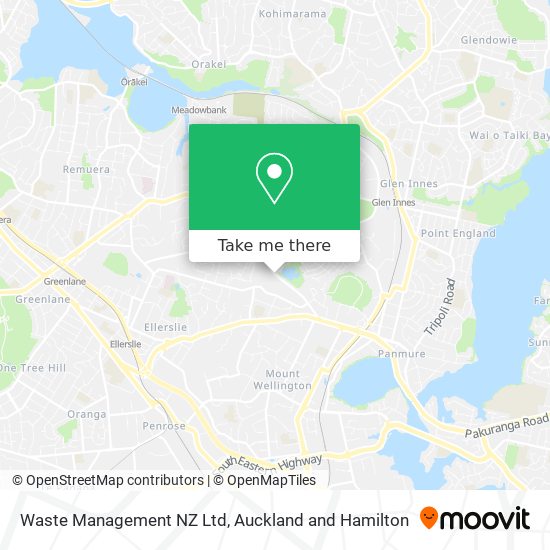 Waste Management NZ Ltd map