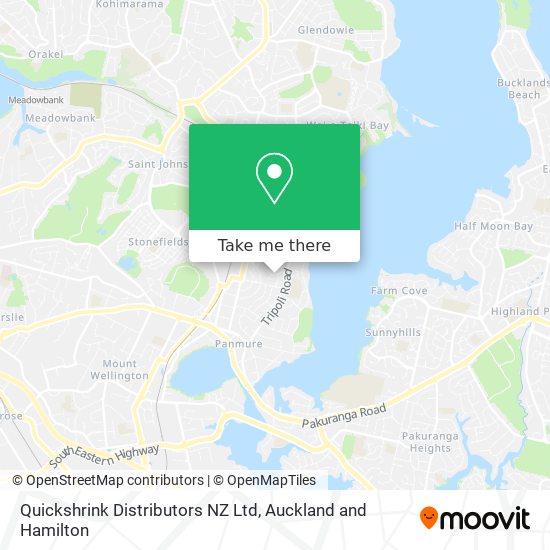 Quickshrink Distributors NZ Ltd map