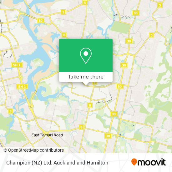 Champion (NZ) Ltd map