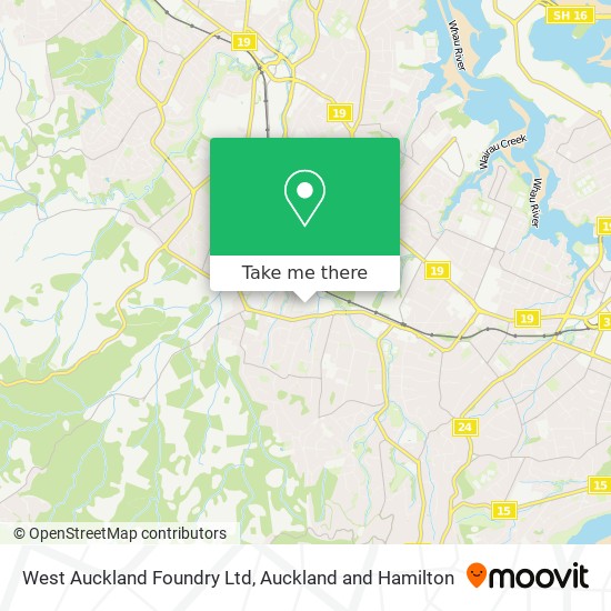 West Auckland Foundry Ltd map