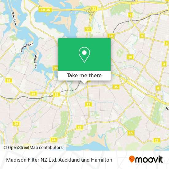 Madison Filter NZ Ltd map