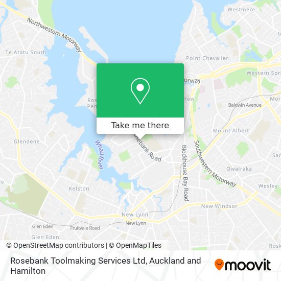 Rosebank Toolmaking Services Ltd map