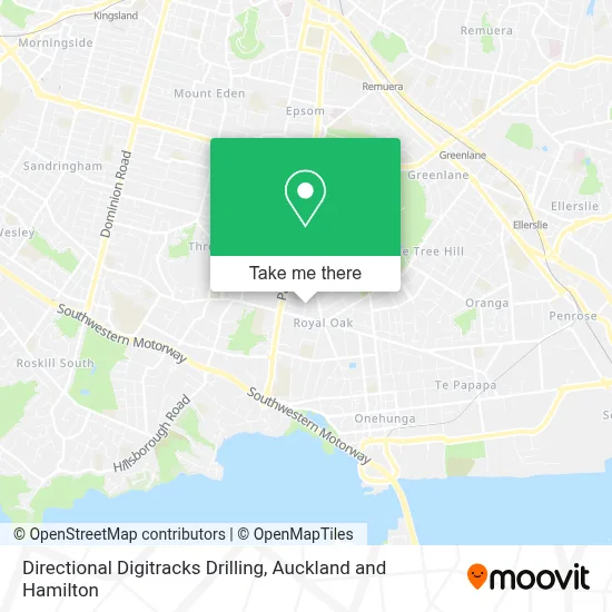 Directional Digitracks Drilling map
