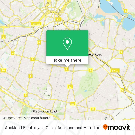 Auckland Electrolysis Clinic map