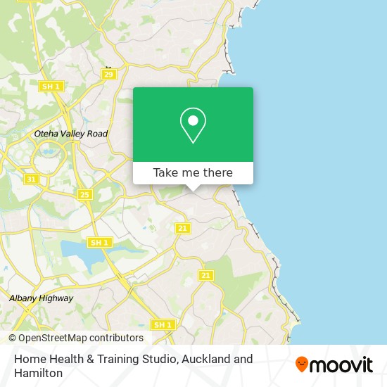 Home Health & Training Studio map