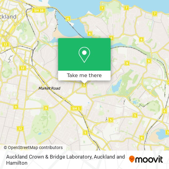 Auckland Crown & Bridge Laboratory map