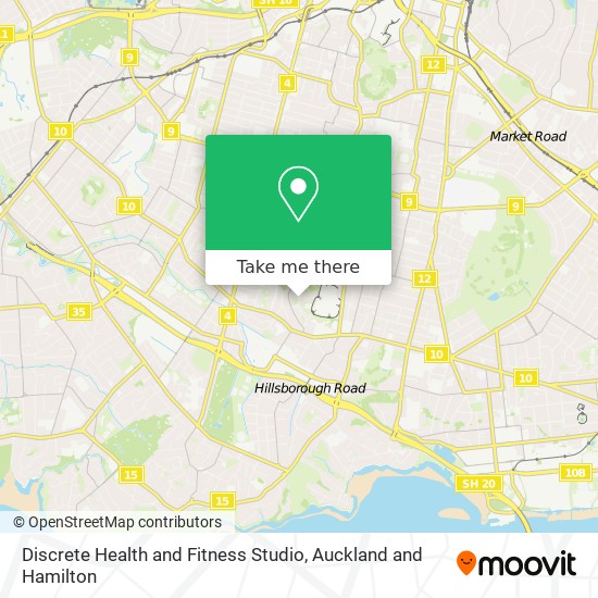 Discrete Health and Fitness Studio map