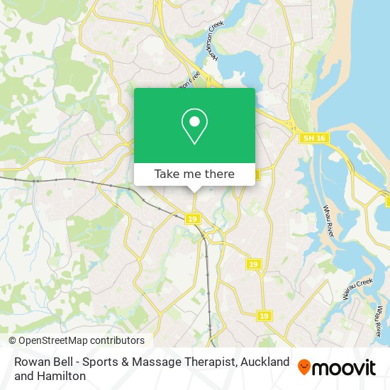 Rowan Bell - Sports & Massage Therapist map