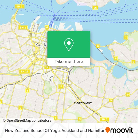New Zealand School Of Yoga map