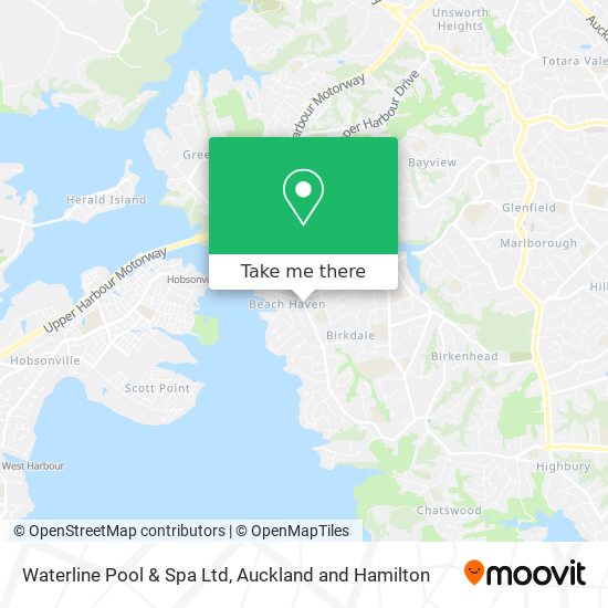Waterline Pool & Spa Ltd map