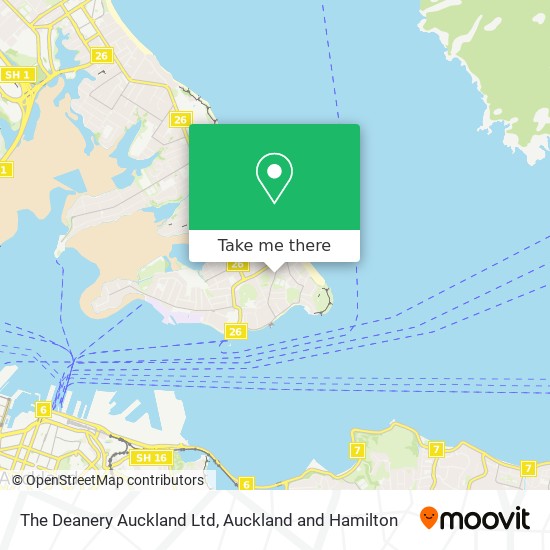 The Deanery Auckland Ltd map