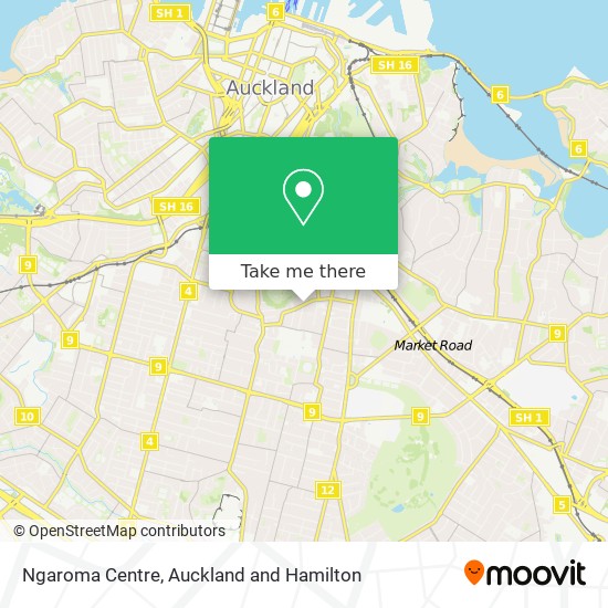 Ngaroma Centre map