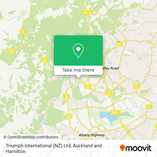 Triumph International (NZ) Ltd map