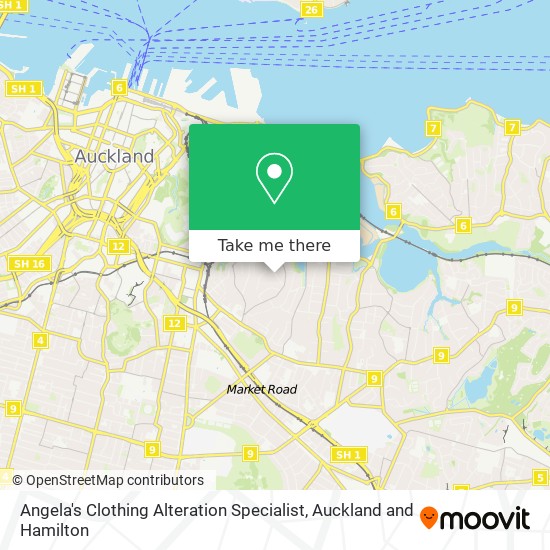 Angela's Clothing Alteration Specialist map