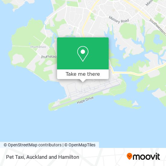 Pet Taxi map