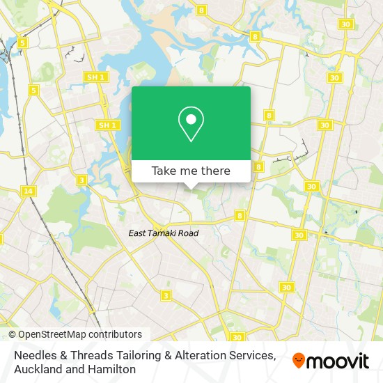 Needles & Threads Tailoring & Alteration Services map