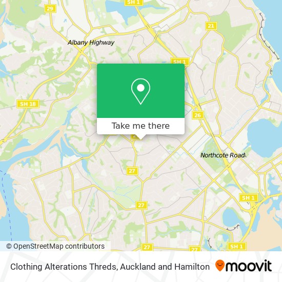 Clothing Alterations Threds map