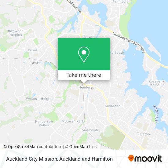Auckland City Mission map