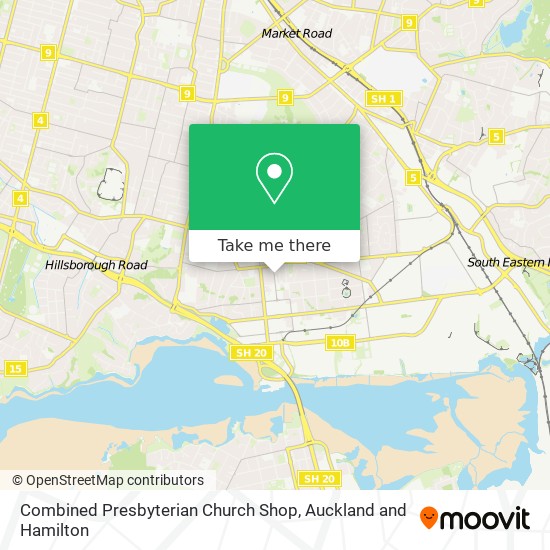 Combined Presbyterian Church Shop map