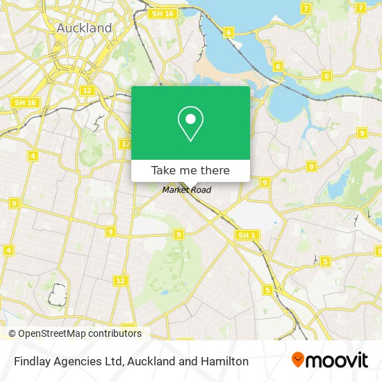 Findlay Agencies Ltd map