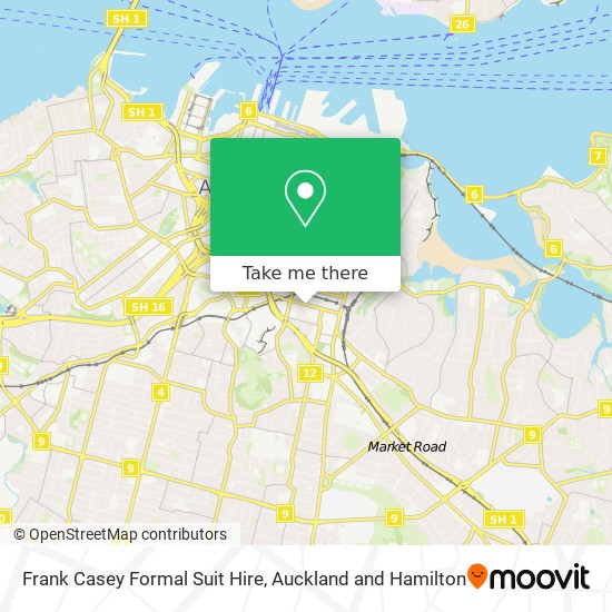 Frank Casey Formal Suit Hire map