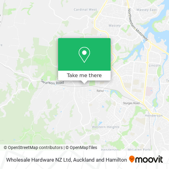 Wholesale Hardware NZ Ltd map