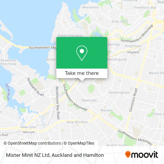 Mister Minit NZ Ltd map