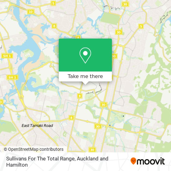 Sullivans For The Total Range map