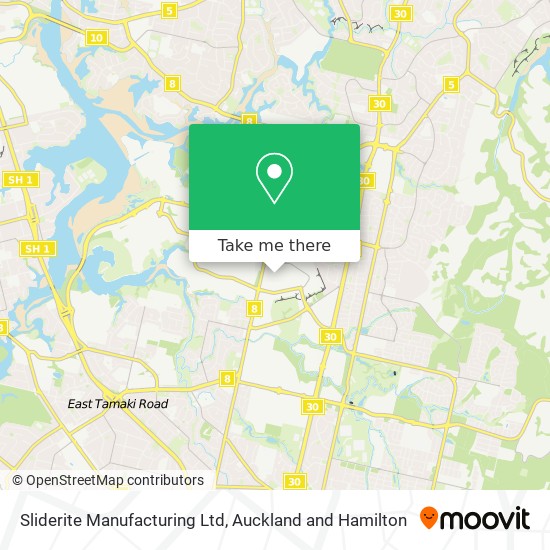 Sliderite Manufacturing Ltd map