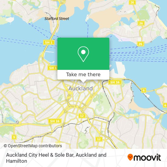 Auckland City Heel & Sole Bar map