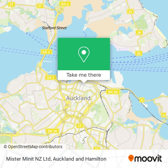Mister Minit NZ Ltd map
