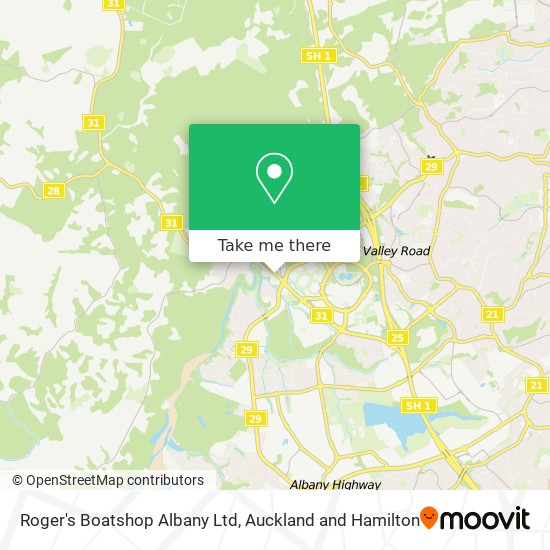 Roger's Boatshop Albany Ltd map