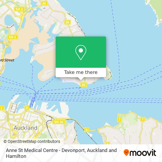 Anne St Medical Centre - Devonport map