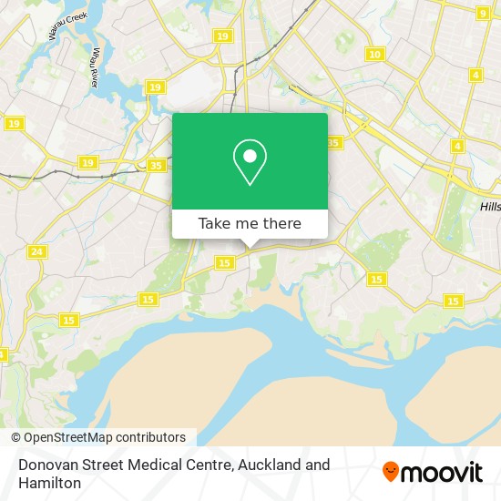 Donovan Street Medical Centre map