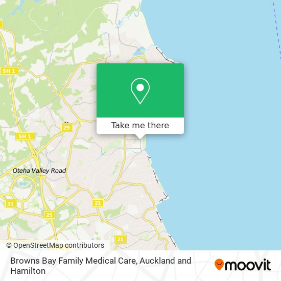 Browns Bay Family Medical Care map